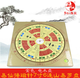易仙7寸6连山易罗盘 连山归藏64卦风水罗盘 波丽盘面 金色 电木盘